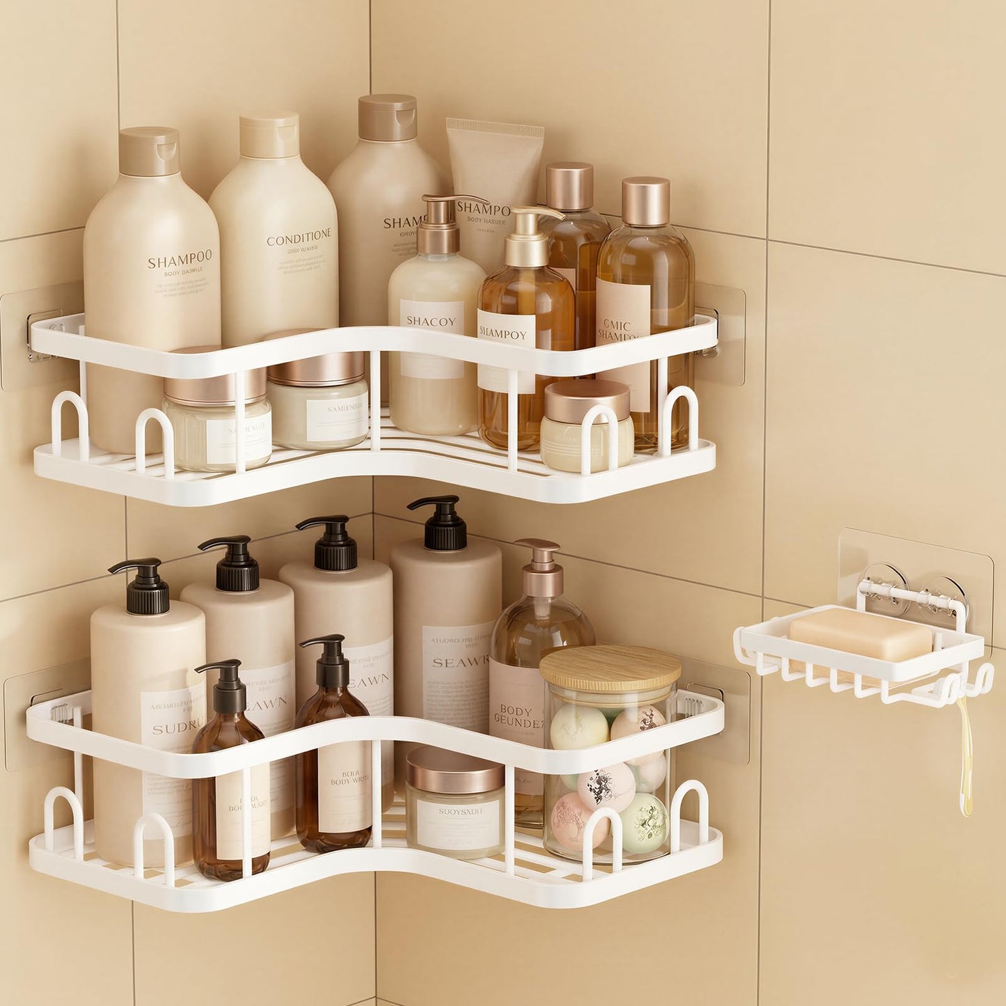 Veken corner shower caddy