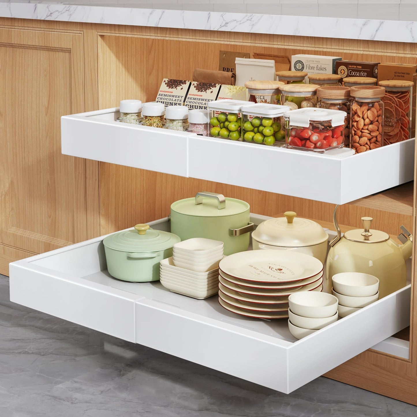 Pull Out Cabinet Organizer Drawer