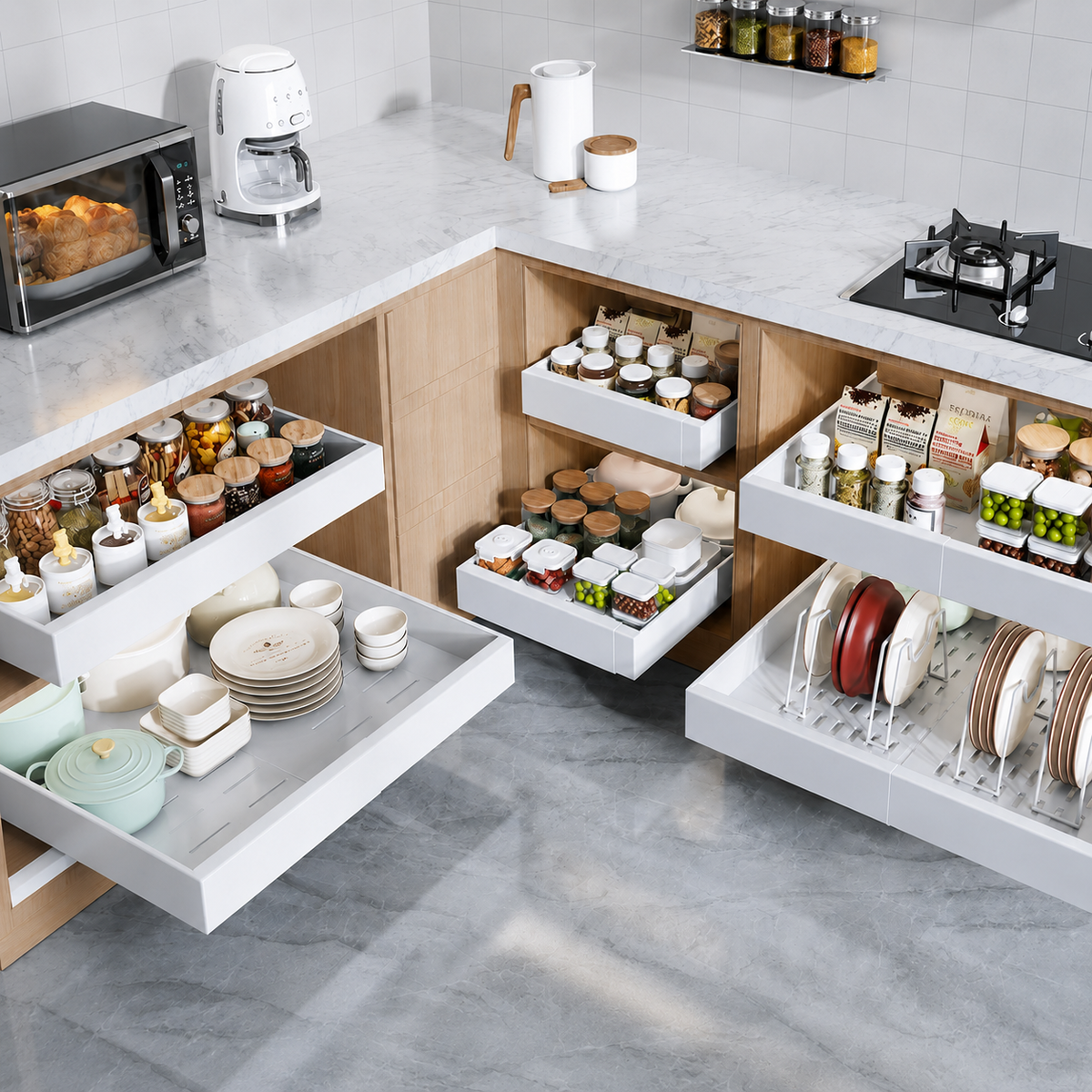 Adjustable Silverware Drawer Organizer Divider