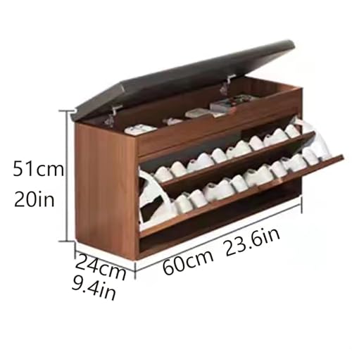 Narrow Shoe Storage Cabinet with Flip Design