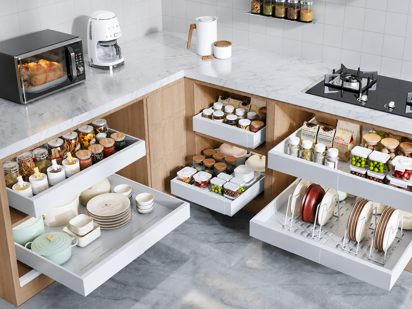 Drawer organizers for a calm home