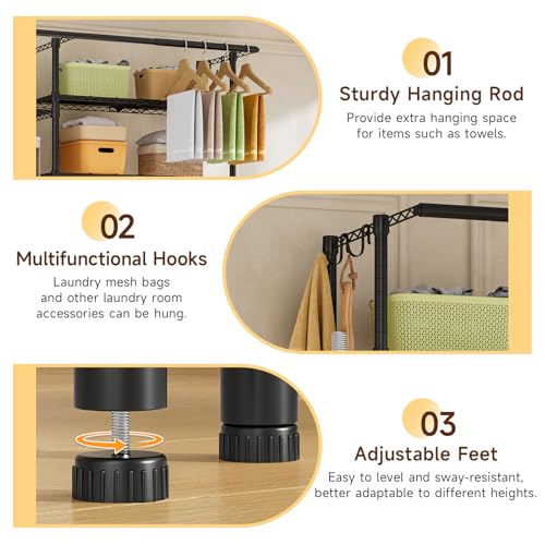 6-Tier Over Washer Dryer Storage Shelf