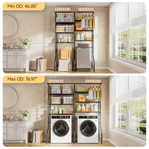6-Tier Over Washer Dryer Storage Shelf
