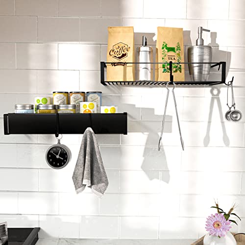 Adhesive Shower Caddy Organizer with Hooks