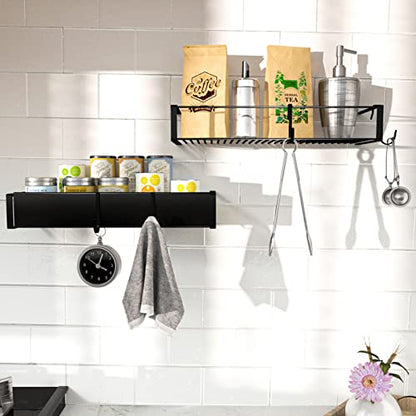 Adhesive Shower Caddy Organizer with Hooks