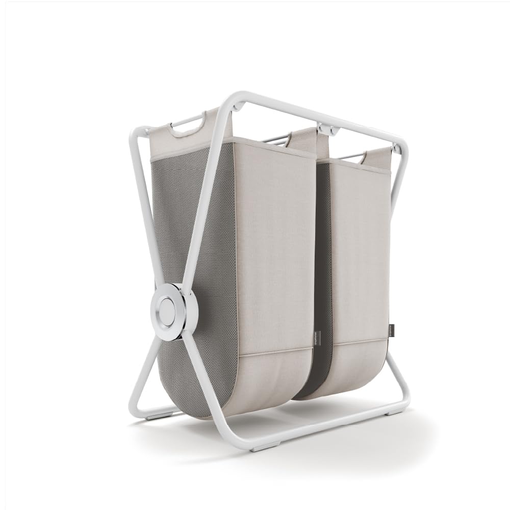 Double X-Frame Laundry Hamper with Removable Bags