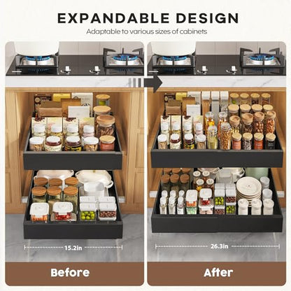 Pull Out Cabinet Organizer Drawer