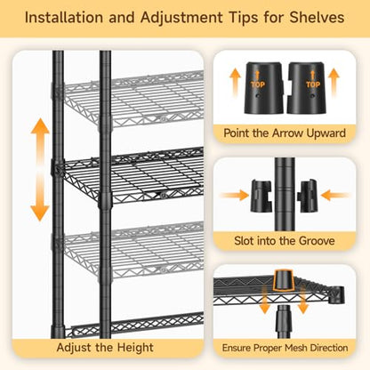 6-Tier Over Washer Dryer Storage Shelf