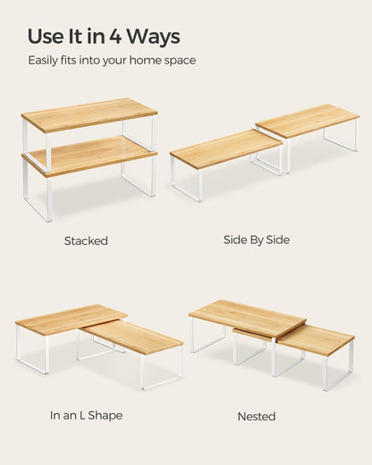 Kitchen Cabinet Organizer Shelf Set