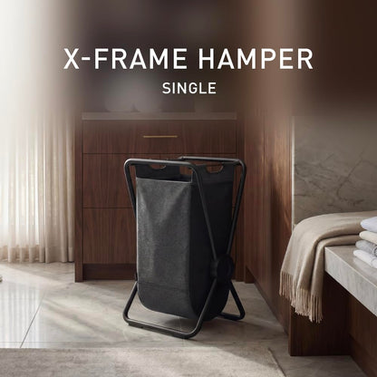 Double X-Frame Laundry Hamper with Removable Bags