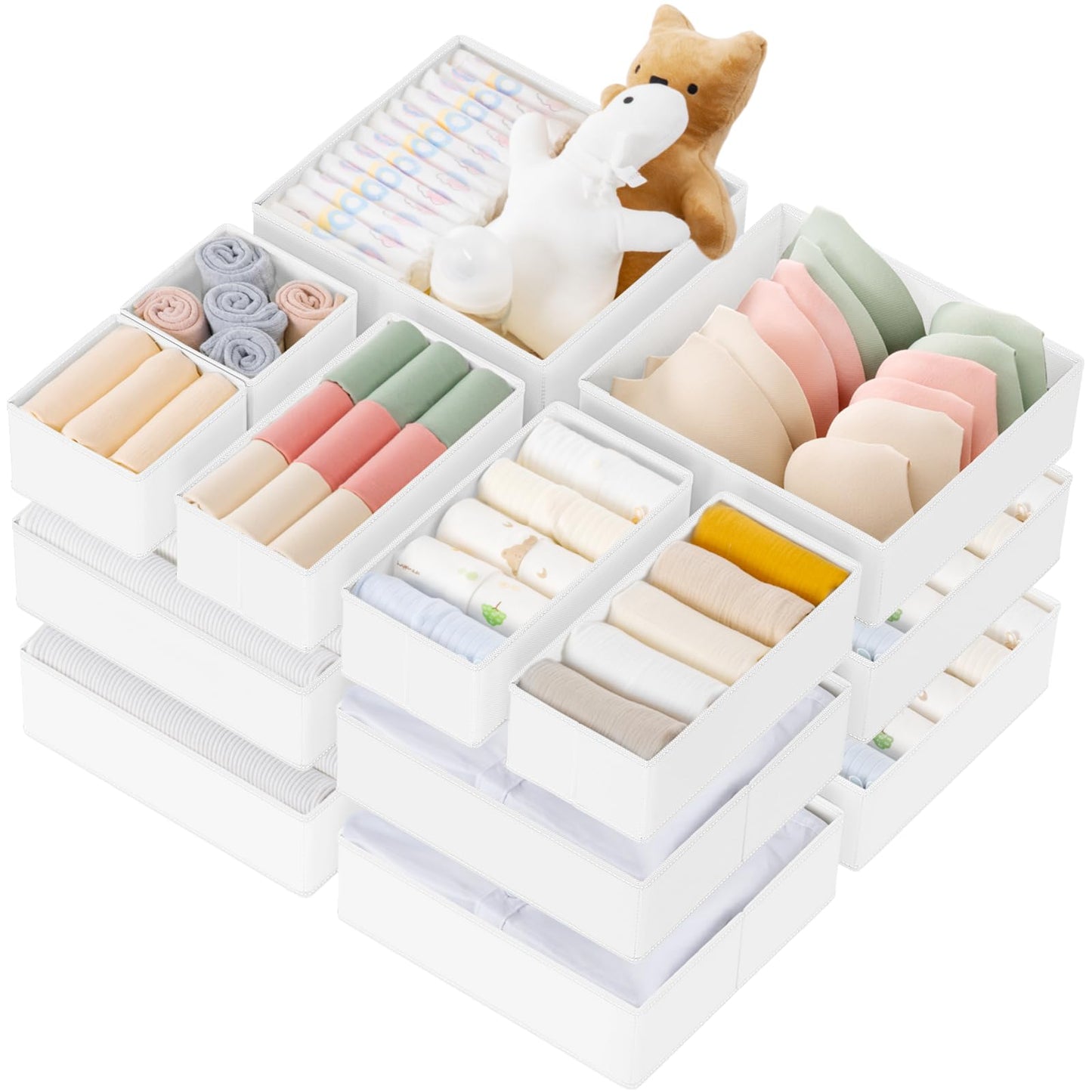 Criusia 10 Pack Drawer Organizer Clothes