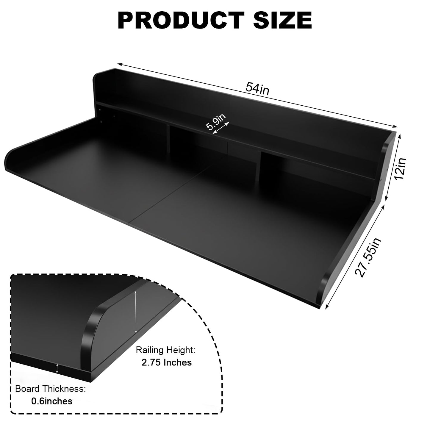 Washer Dryer Countertop with Storage Shelf