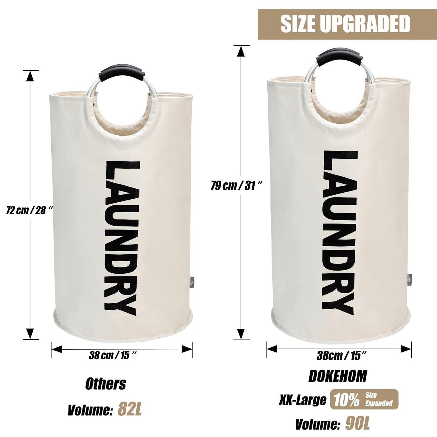 Large Collapsible Laundry Hamper Basket