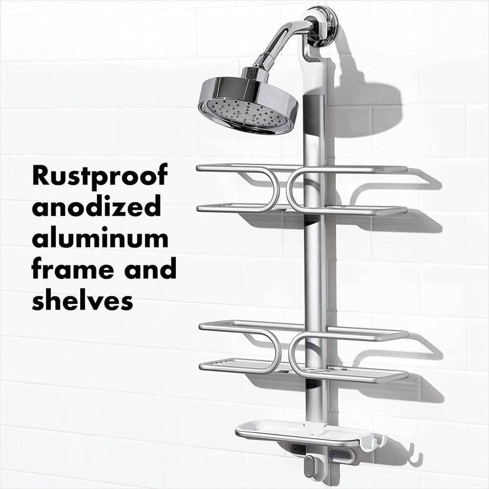 OXO Good Grips Rustproof Compact Aluminum Shower Caddy