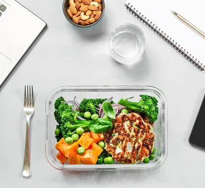 Glass Food Storage Containers Set with Lids