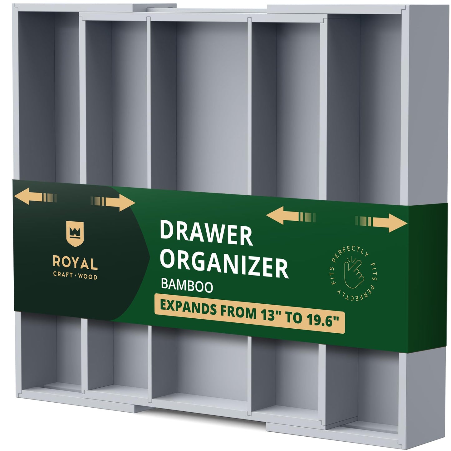 Bamboo Kitchen Drawer Organizer Tray