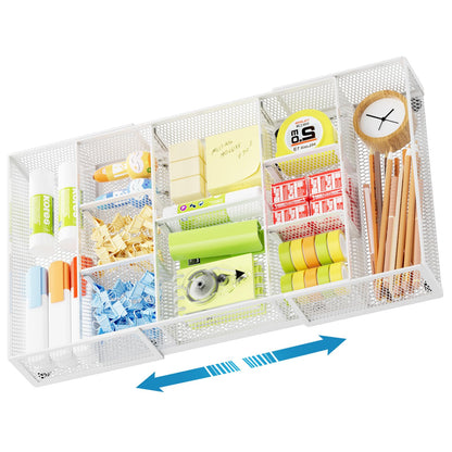 Expandable Drawer Organizer with Adjustable Compartments