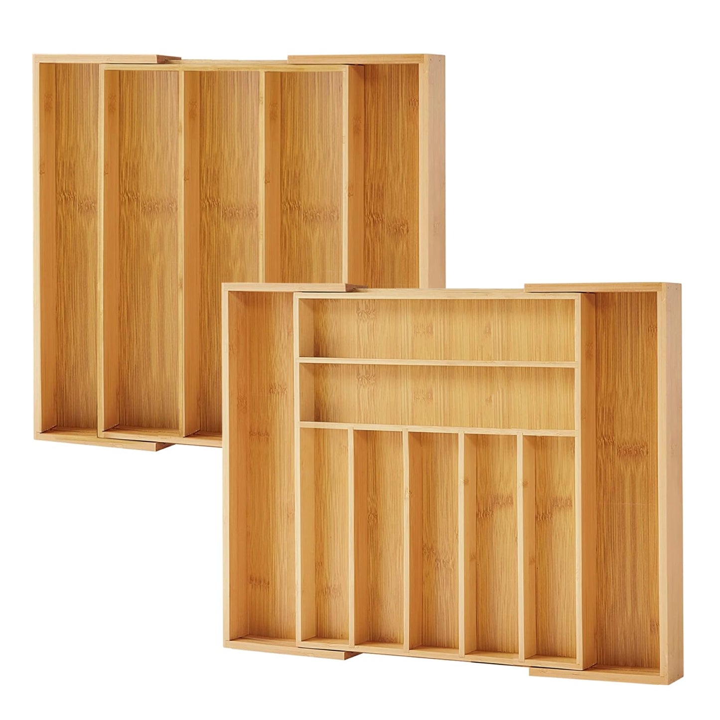 Purawood Bamboo Drawer Organizer