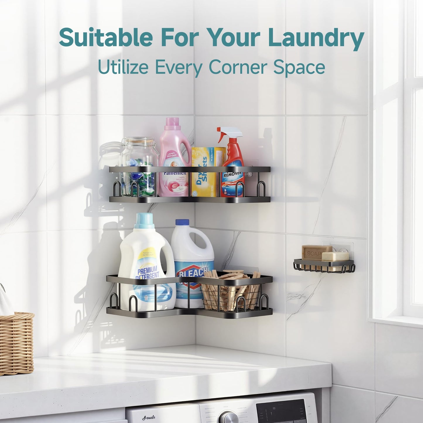 Veken corner shower caddy