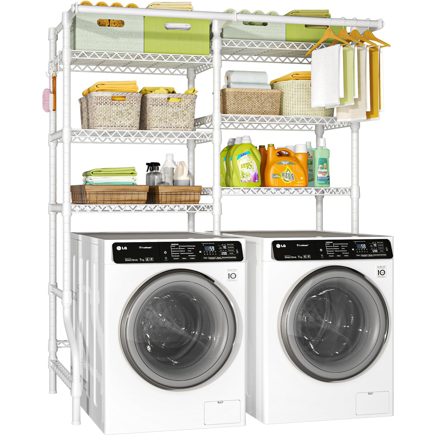 6-Tier Over Washer Dryer Storage Shelf