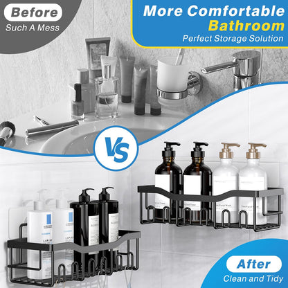 Adhesive Stainless Steel Shower Caddy Organizer