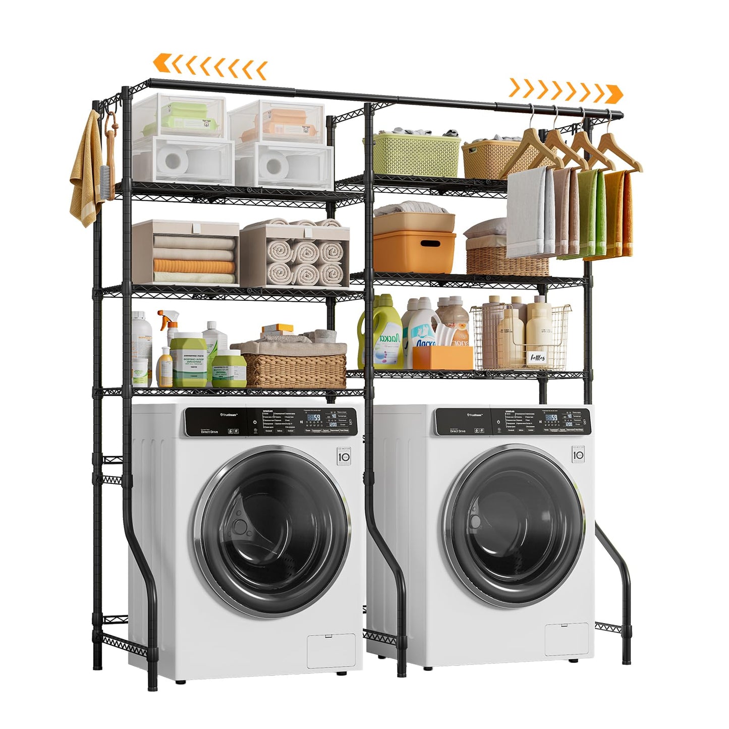 6-Tier Over Washer Dryer Storage Shelf