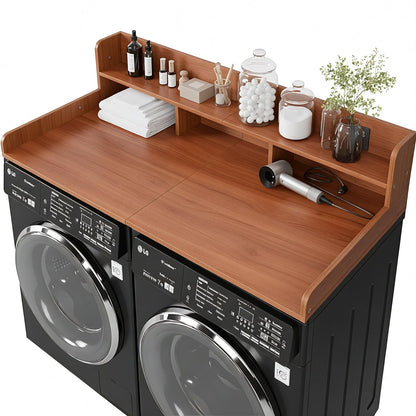 Washer Dryer Countertop with Storage Shelf