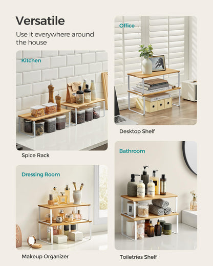 Kitchen Cabinet Organizer Shelf Set