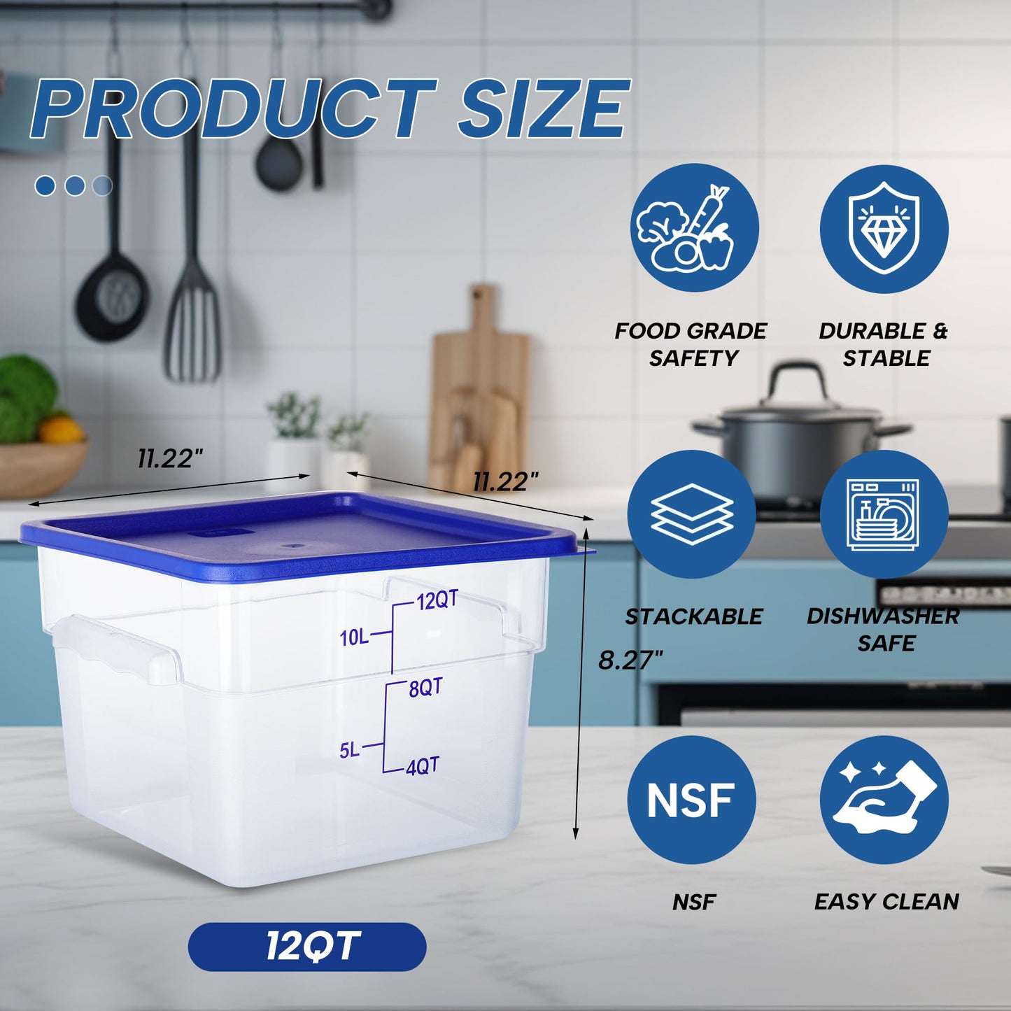Food Storage Container Set with Lids