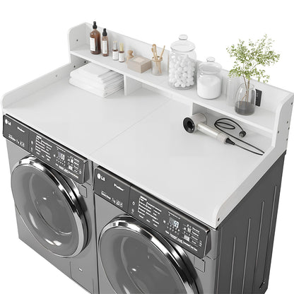 Washer Dryer Countertop with Storage Shelf