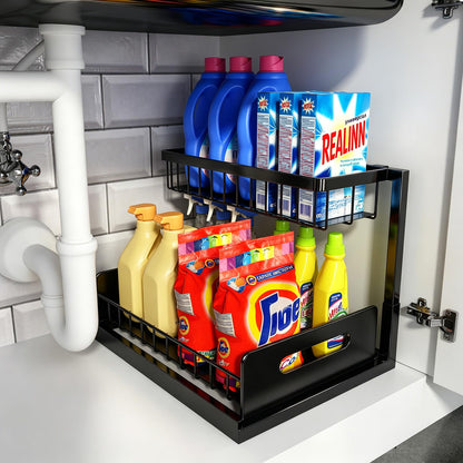 Metal Under Sink Organizer Shelf