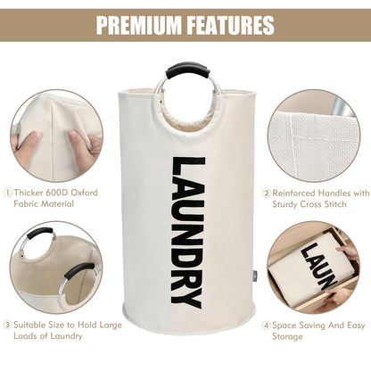 Large Collapsible Laundry Hamper Basket