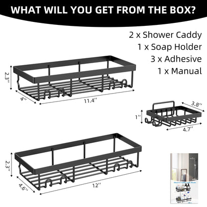 Self Adhesive Shower Caddy Shelf Organizer
