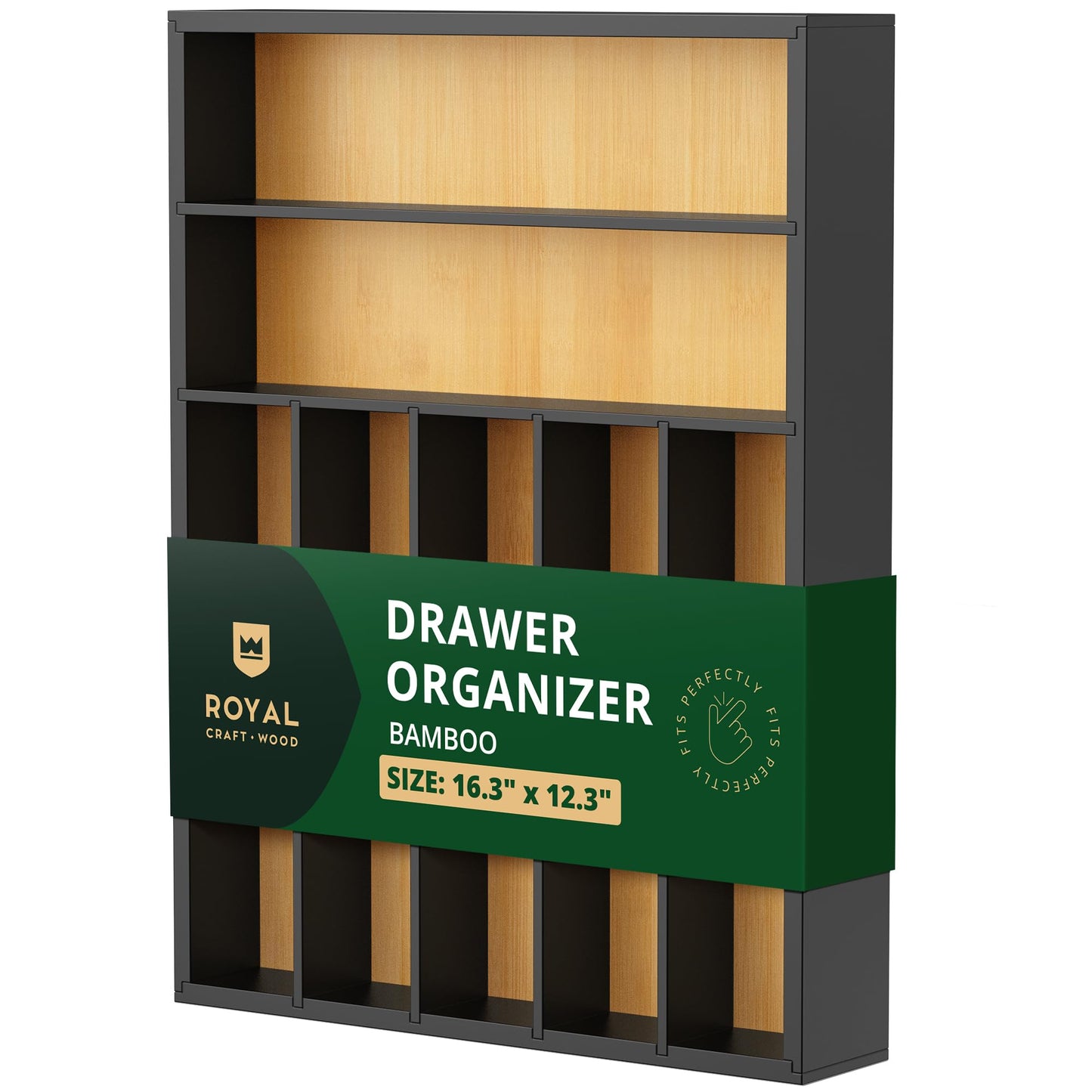 Bamboo Kitchen Drawer Organizer Tray