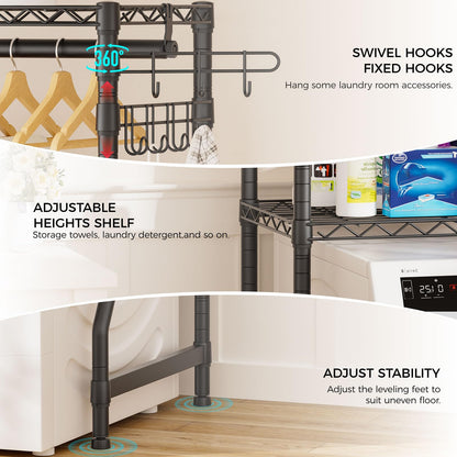 Golpart Over the Washer and Dryer Storage Shelf