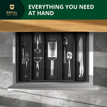 Bamboo Kitchen Drawer Organizer Tray
