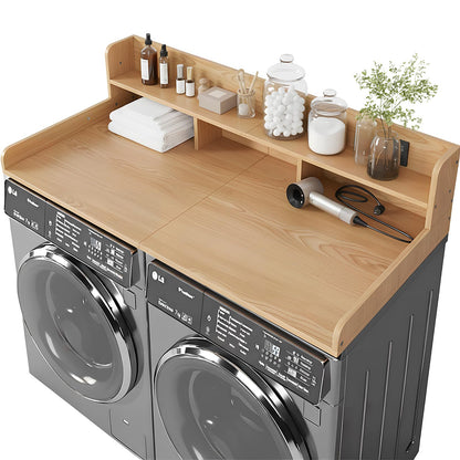 Washer Dryer Countertop with Storage Shelf