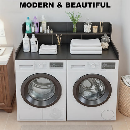 Washer Dryer Countertop with Storage Shelf