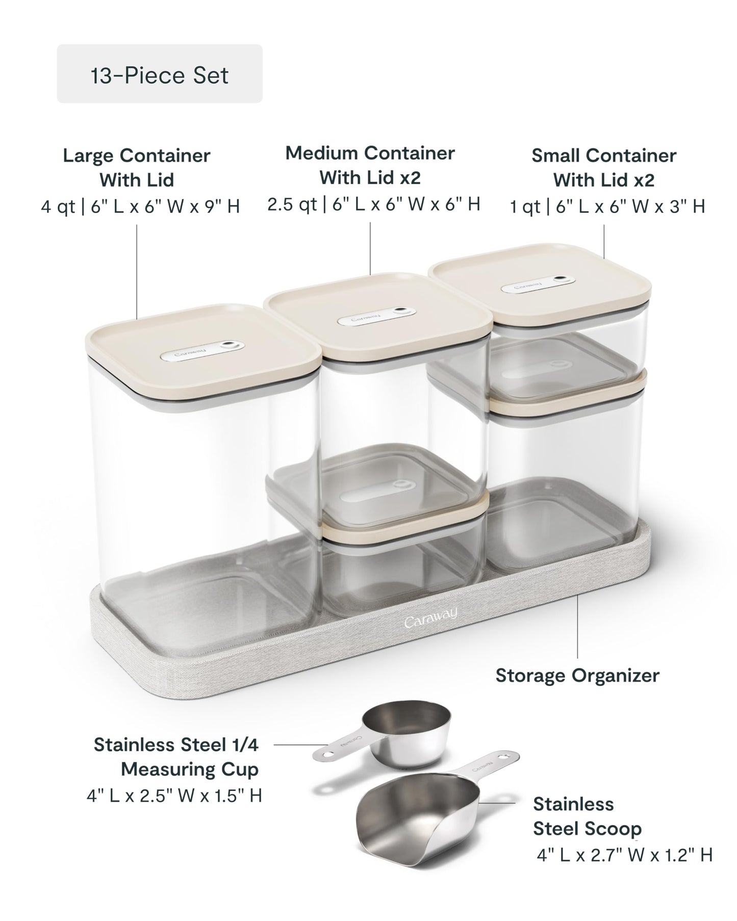 Glass Airtight Food Storage Containers with Lids