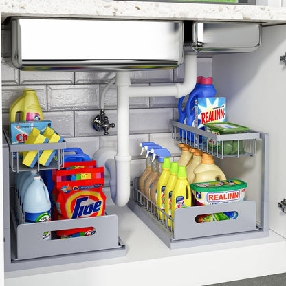 Metal Under Sink Organizer Shelf