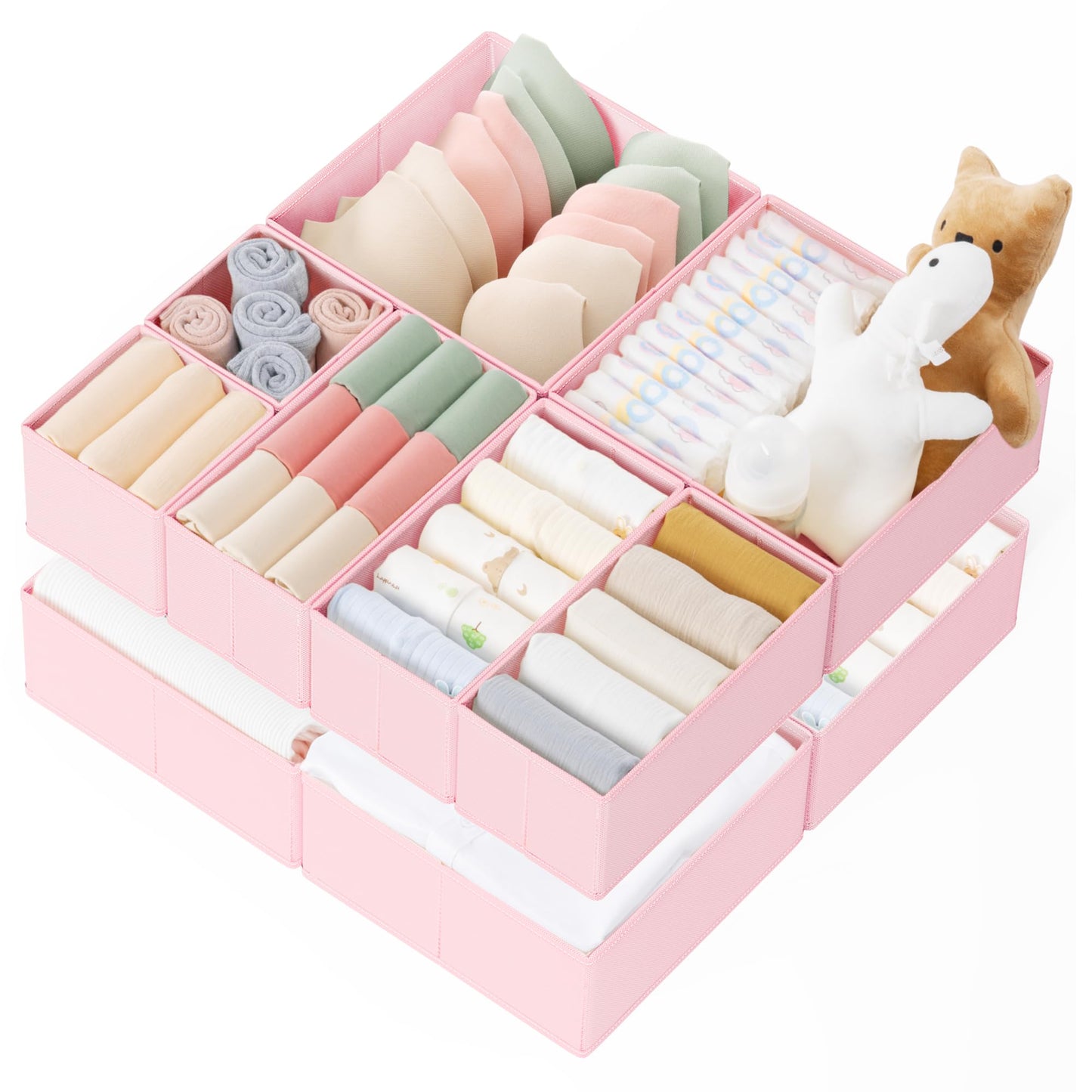 Criusia 10 Pack Drawer Organizer Clothes