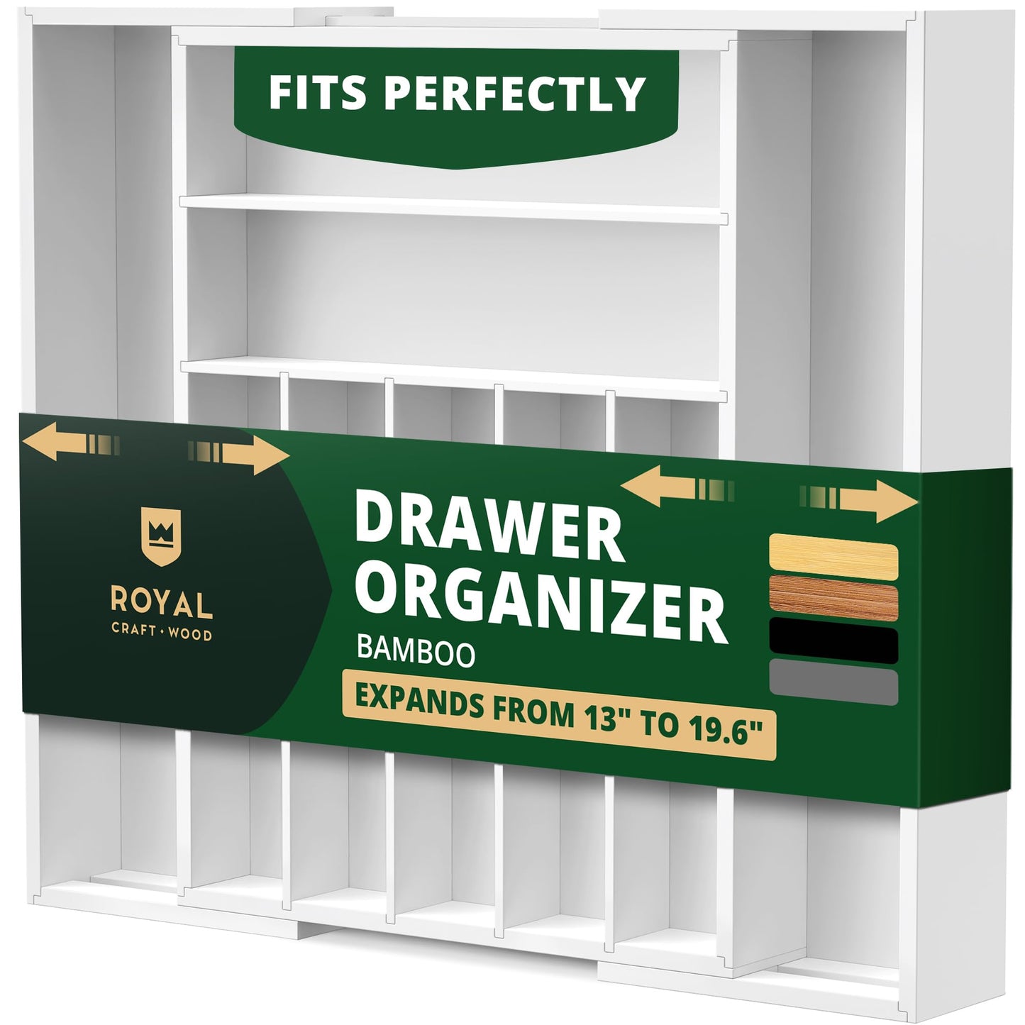 Bamboo Kitchen Drawer Organizer Tray
