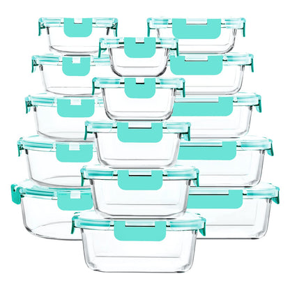 Glass Food Storage Containers Set with Lids