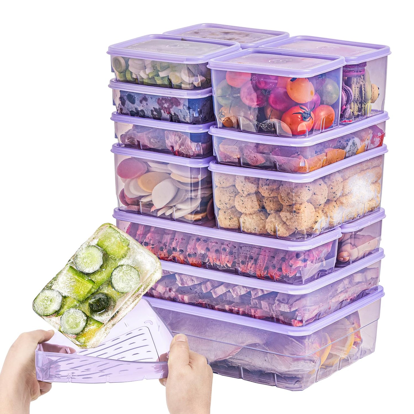 Freezer Food Storage Containers with Lids