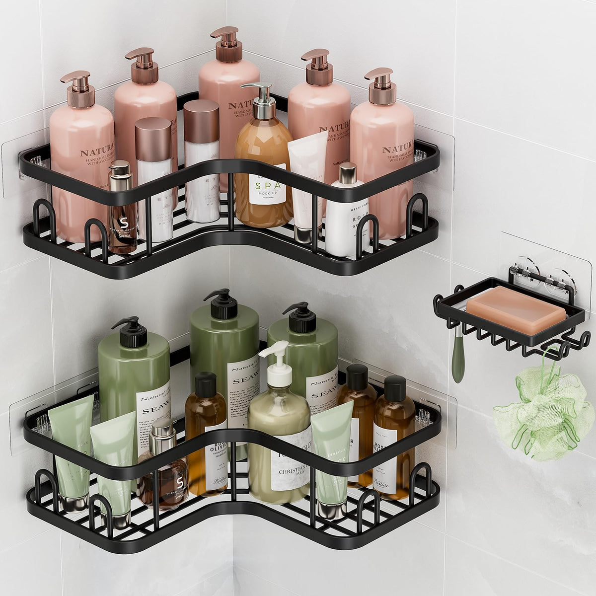 Veken corner shower caddy