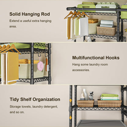 6-Tier Over Washer Dryer Storage Shelf