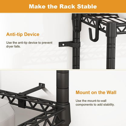 Washer Dryer Stacking Rack Organizer