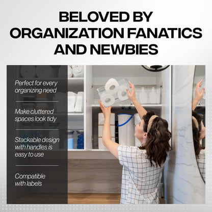 Clear Storage Bins for Home Organization
