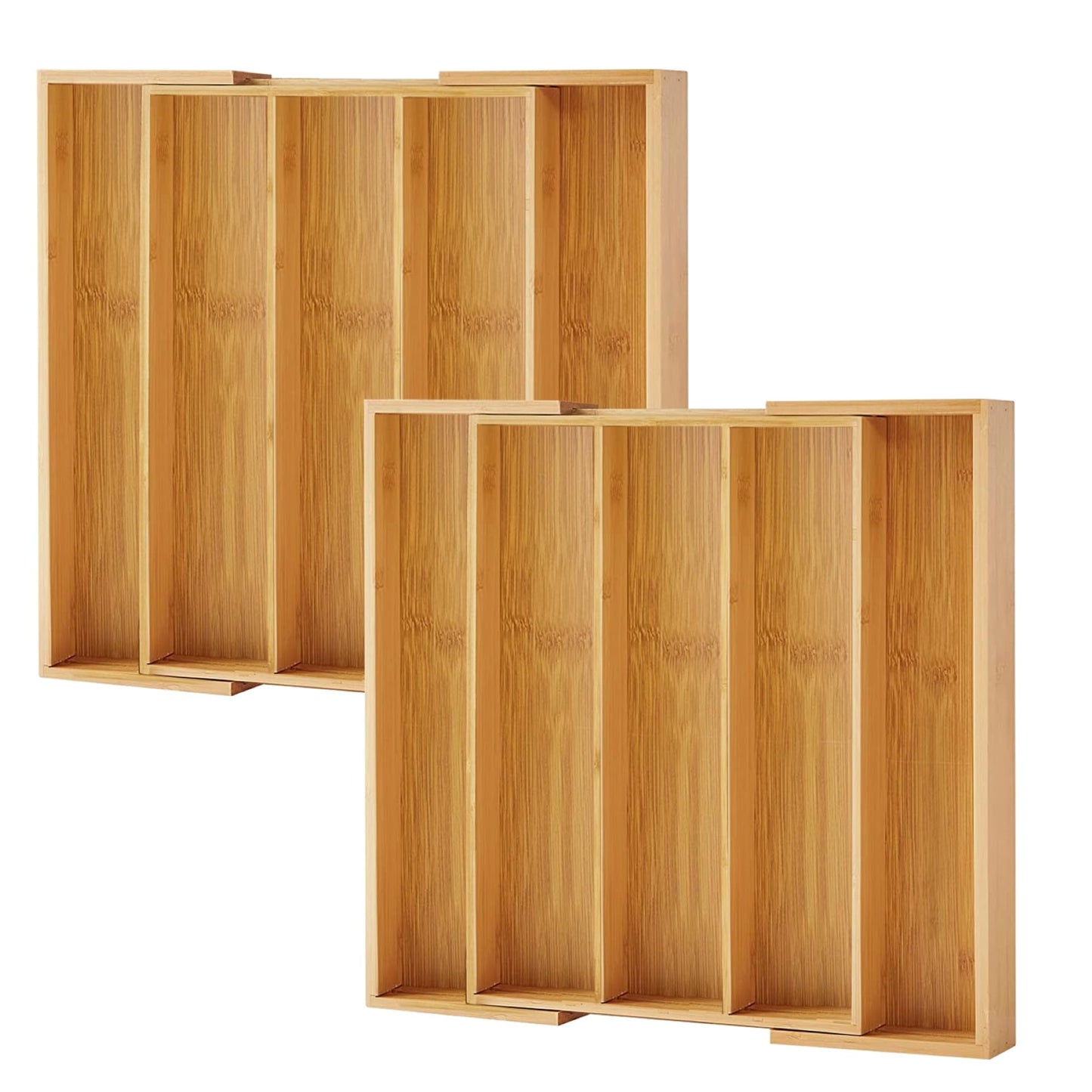 Purawood Bamboo Drawer Organizer