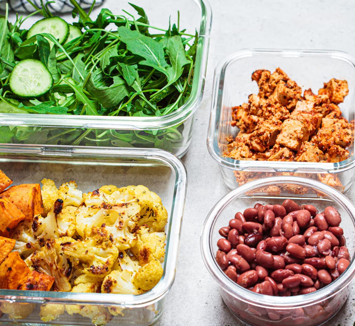 Glass Food Storage Containers Set with Lids